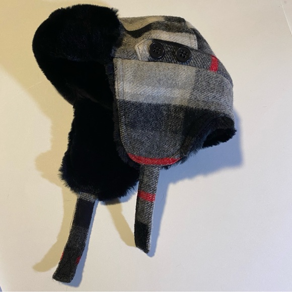 Triple 5 SOUL vintage trapper hat, wool blend, clean, no sign of wear, faux fur - Picture 2 of 11